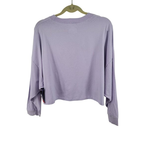 Champion Womens Lavender Long Sleeve‎ Crop Top S Cotton/Spandex - Picture 6 of 9